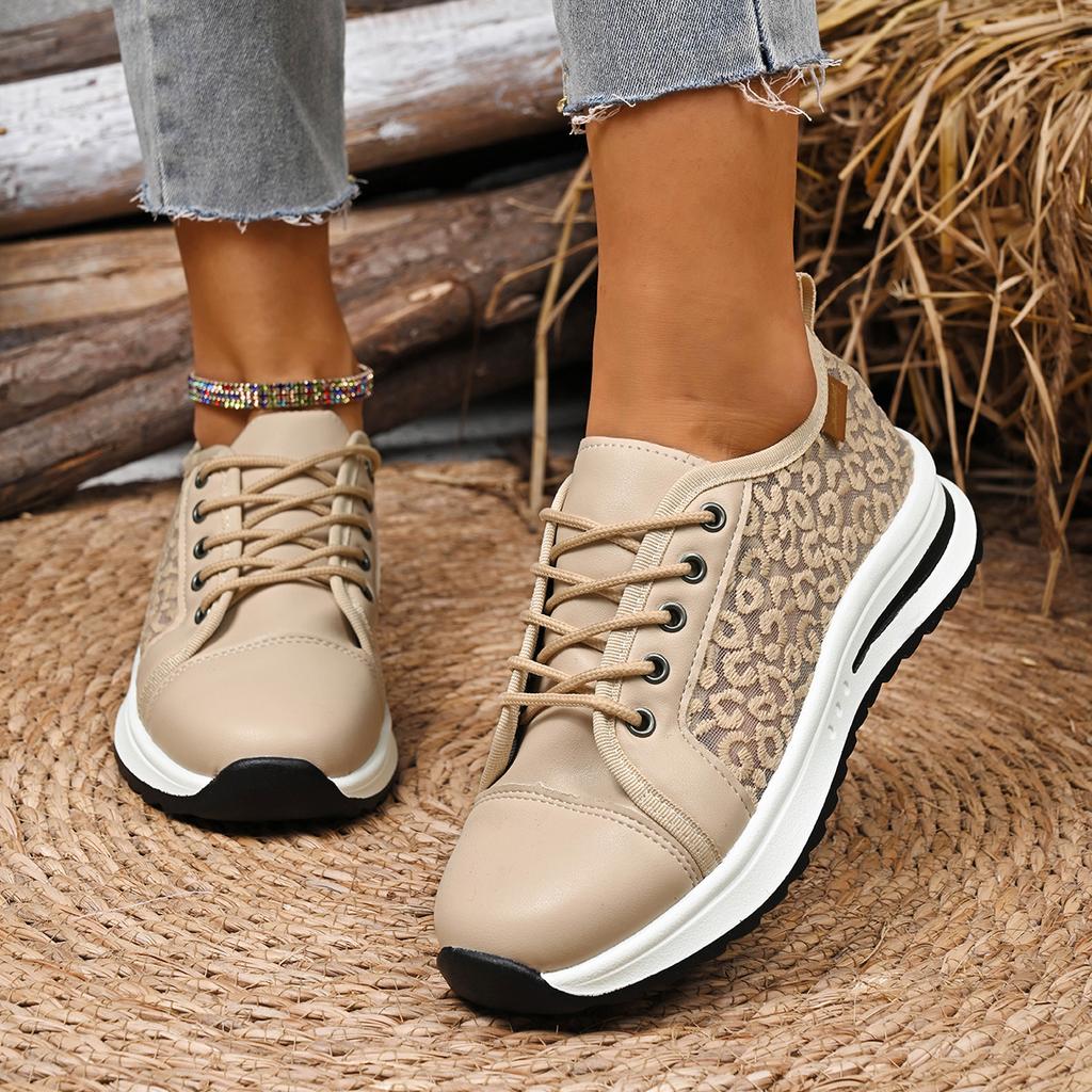 Fashion Women's Casual Flats Sports Shoes Mesh Breathable Trainers Ladies Shoes Platform Female Sneakers for Women Basket Tenis Feminino