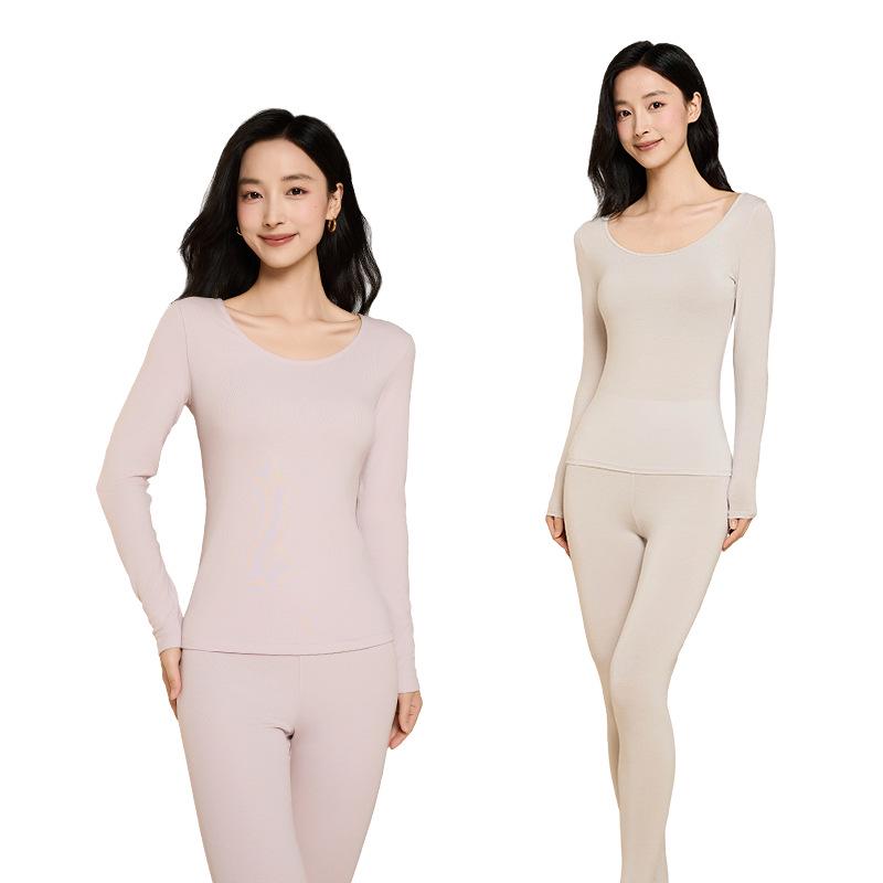 10A Antibacterial Modal Women's Warm High-Elastic Base Layer Set