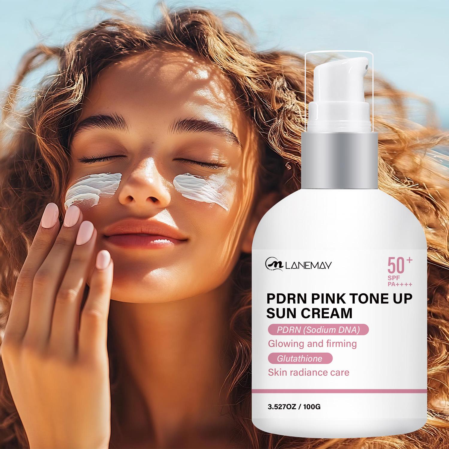PDRN Tone Up Sun Cream-Brightens Skin Tone With 99% Pure Pdrn And Glutathione-Suitable For Sensitive Skin, 100g