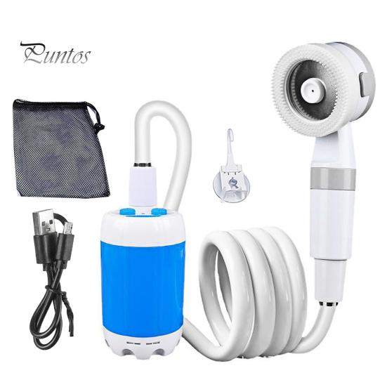 

Портативный насос для душа для кемпинга, перезаряжаемый через USB, для кемпинга, пешего туризма, мойки автомобилей, чистки домашних животных, для путешествий на автофургоне, электрический насос-распылитель для душа A