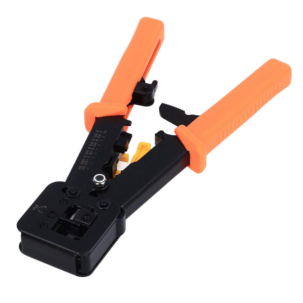 RJ45 Crimpzange Durchgang CAT6 CAT5E Ethernet-Kabel Crimper Stahl Elektro Elektronik Werkzeuge