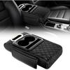 5-in-1 Arm Rest Cover Universal Armrest Storage Box Upgrade Memory Foam Console Cover with Cup for Car Phone Tissue Box Holder