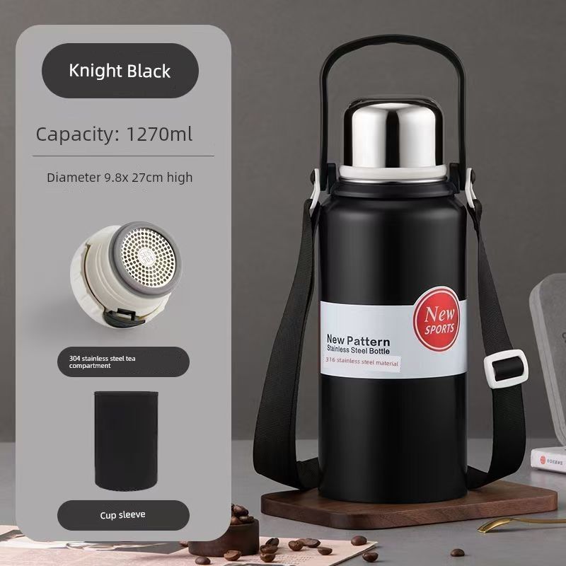 Stainless Steel 316 Large Capacity Vacuum Cup for Male and Female Students Good-looking Tea Cup Portable Car Outdoor Kettle