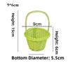 Beautiful Handmade Flower Storage Basket Hand-Woven Round Shape Storage Baskets Shopping Storage Hamper Basket