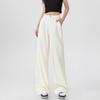 Weiße High-Waist Wide Leg Jeans - Frühjahr 2025 Damen Casual Denim Hose