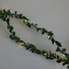Golden Leaf Rattan LED Fairy Lights with Pothos Ivy Copper Wire for Table Decor