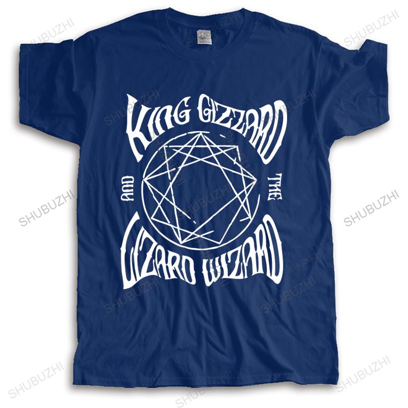Cotton Summer Vintage Tshirt Men Crew Neck Funny Tops King Gizzard And The Wizard Lizard Homme Brand Tshirt Unisex Teeshirt