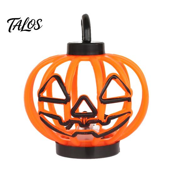 Home Window Display Ornaments Halloween Pumpkin Lantern, LED Light Up Hollow Ornament, Battery Operated Decorative Statue with Warm for Indoor Outdoor