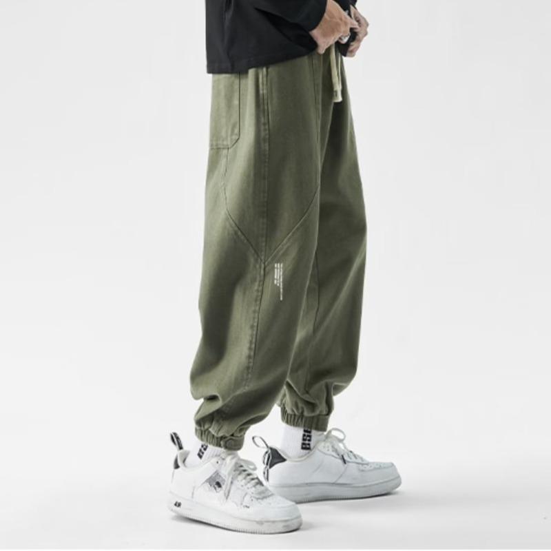Fashion Men's Cargo Pants Classic Waist Drawstring Street Casual  Sports Jogger Male Loose Trousers