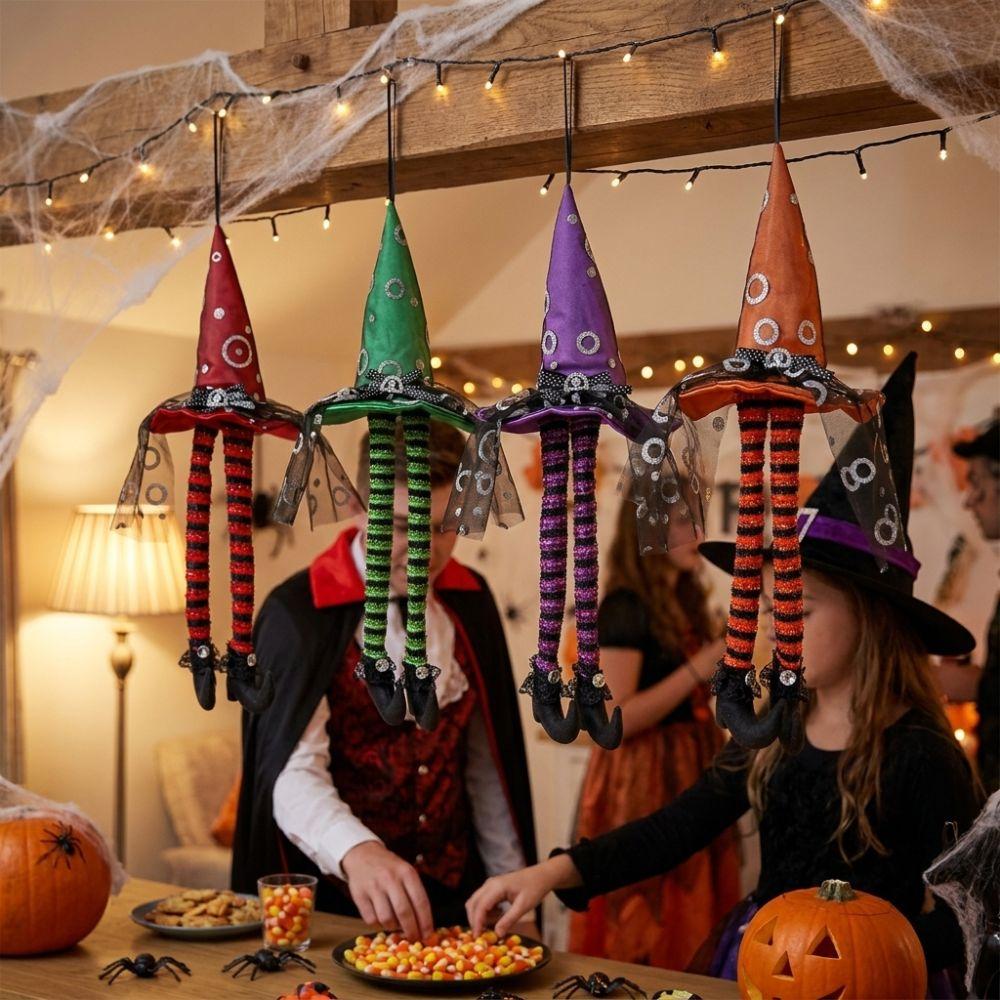 Striped Long Legs Long Leg Witch Hanging Ornament Party Witch Leg Pendant Haunted Escape Room