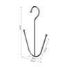 1Pc Household Double Hook Shoe Hooks Rack Hanging Type Space Saving Home Hardware Accessory For Drying Shoes On The Balcony