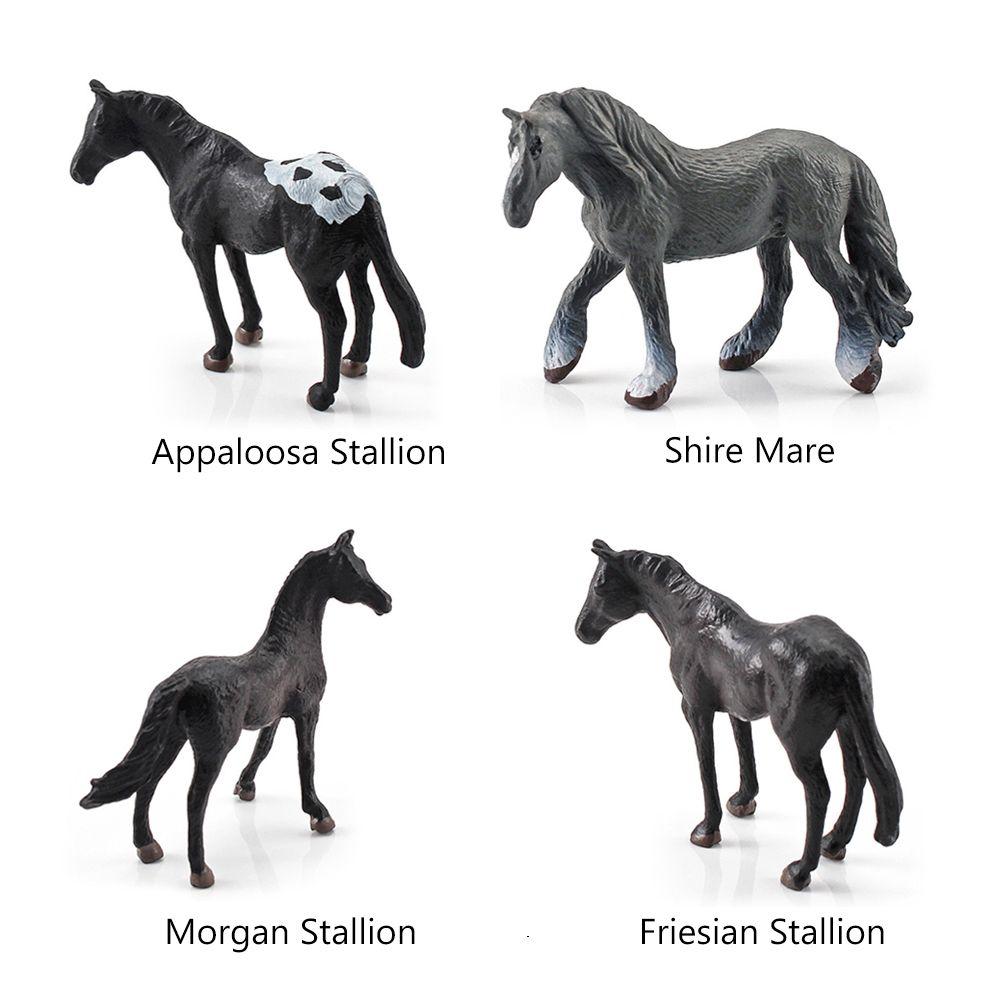 Animal Static Simulated Pony  Cake Topper Figures Horse Model