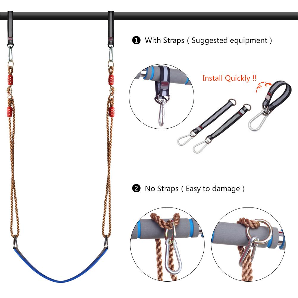 2Pcs Heavy Duty Carabiners for Kids Swing Climbing Hammock Keychain Bottle Chain