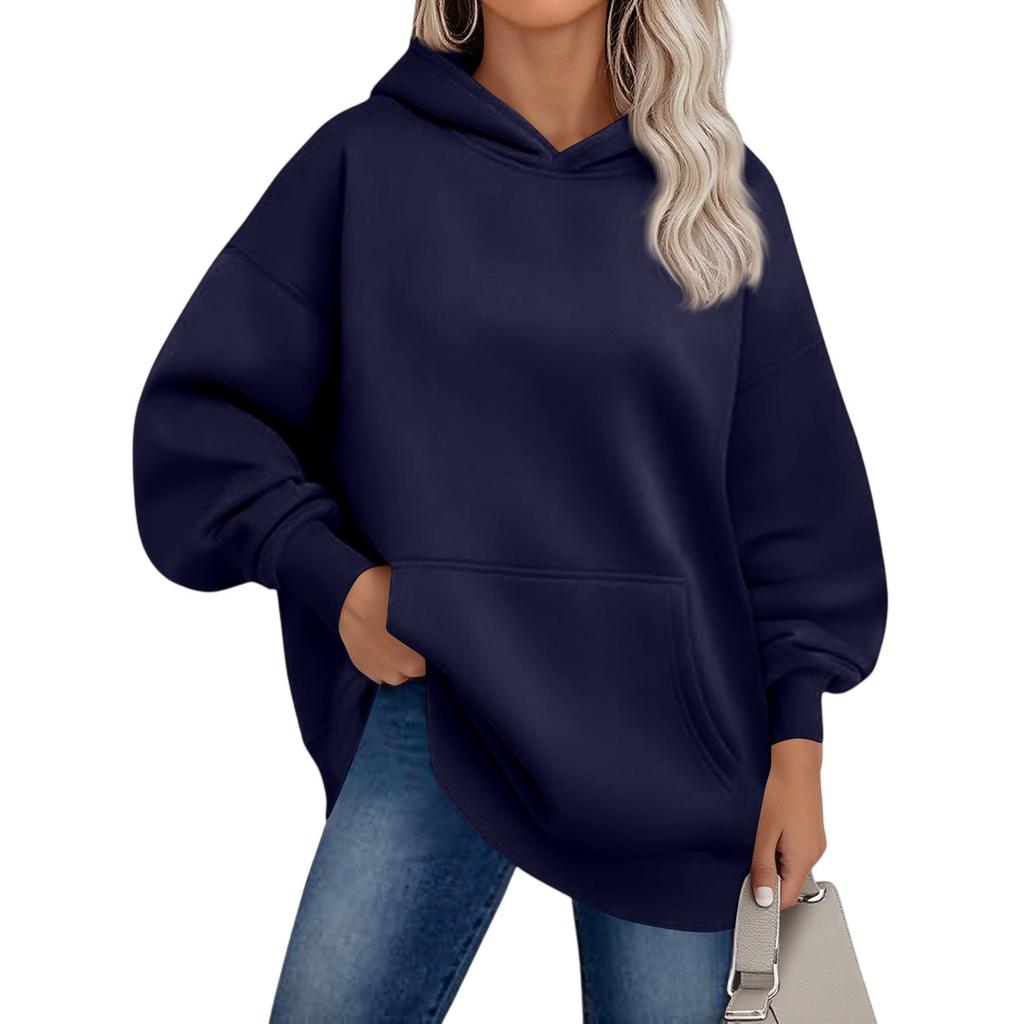 Womens Oversized Sweatshirts Fleece Hoodies Long Sleeve Pullover Outfits With Pocket
