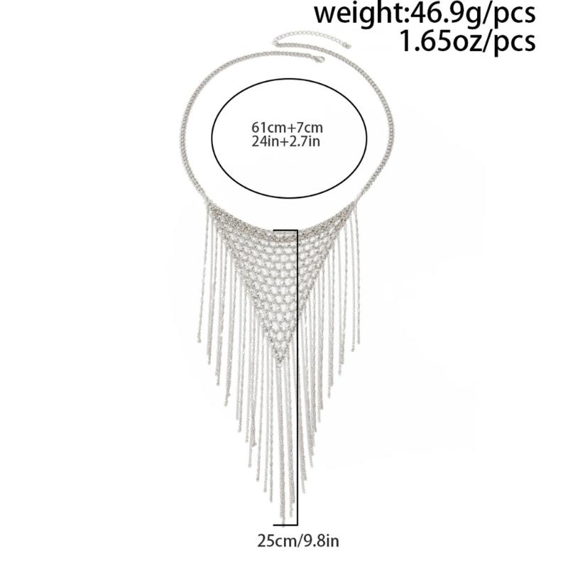 Vintage Inspired Layering Fringe Necklace Lightweight Iron Chain Offering Comfort For Extended Wear Handwoven Design