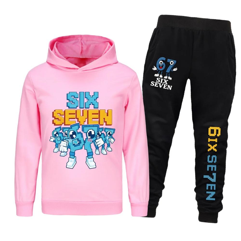 Tuta BrainRot Divertente Moda Bambino Pile Tuta Sportiva Set Felpe Bambini Ragazzi Manica Lunga Pantaloni Set da 2 Pezzi Tuta