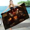 W-World of W-Warcraft Game Big Microfiber Beach Towels Quick Dry Towel Sand Beach Towels Pool Towel for Travel Swim Pool Yoga