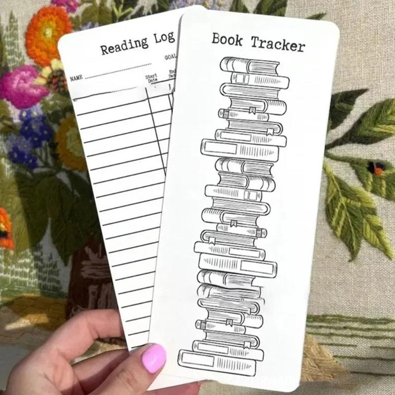 3/6 STÜCK Leseliste Lesezeichen Tracker Lesezeichenkarten Geschenk für Schüler Lehrer Buchliebhaber Leser Bücherwurm