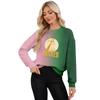 Women's Casual Round Neck Long Sleeve Valentine's Day Printed Pullover Top