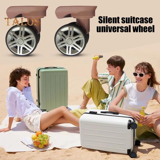 1 Paar Universal-Ersatzräder, geräuscharm, zweireihig, groß, Trolley-Gepäckrad, Reparatur, Reisekoffer, Teile, Zubehör, Rad