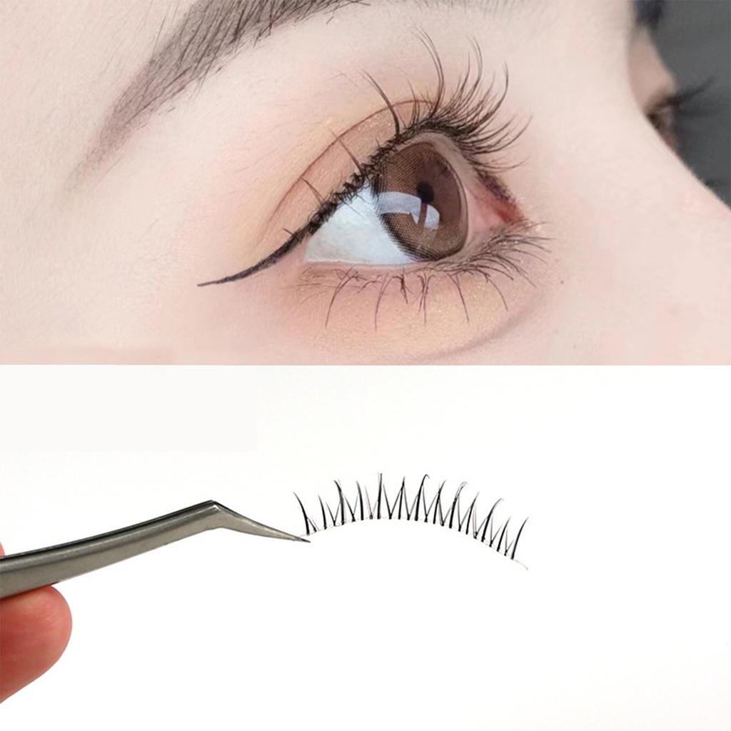 False Eyelashes Natural Volume C Curl Synthetic Fiber Lashes for Women