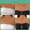 Geometric Cross Necklace Womens Multilayer Pendant With Zinc Alloy Material For Daily Wear