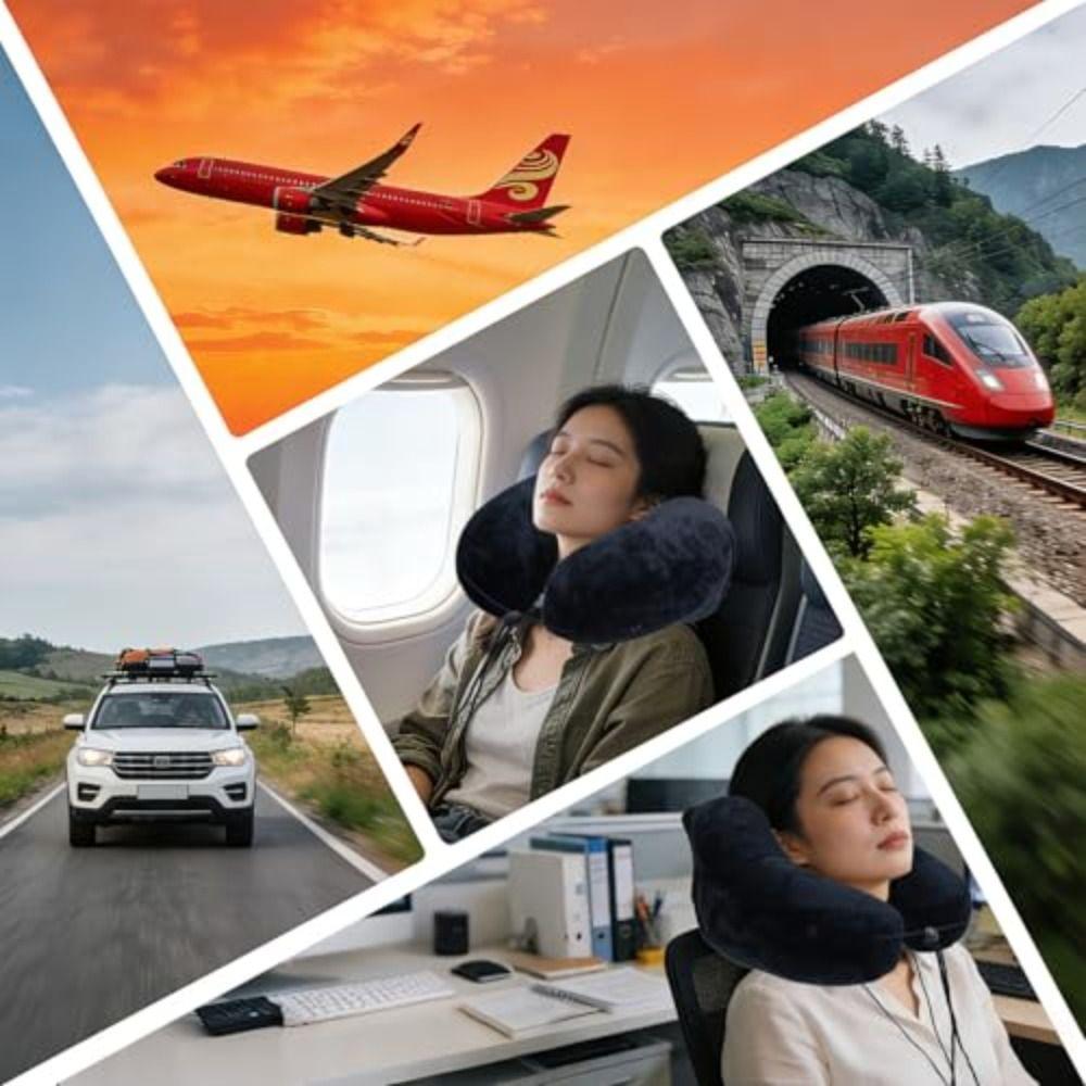 Breathable Design Travel Neck Pillow Inflatable Design H-Shaped Pillow U-Shaped Pillow  Car