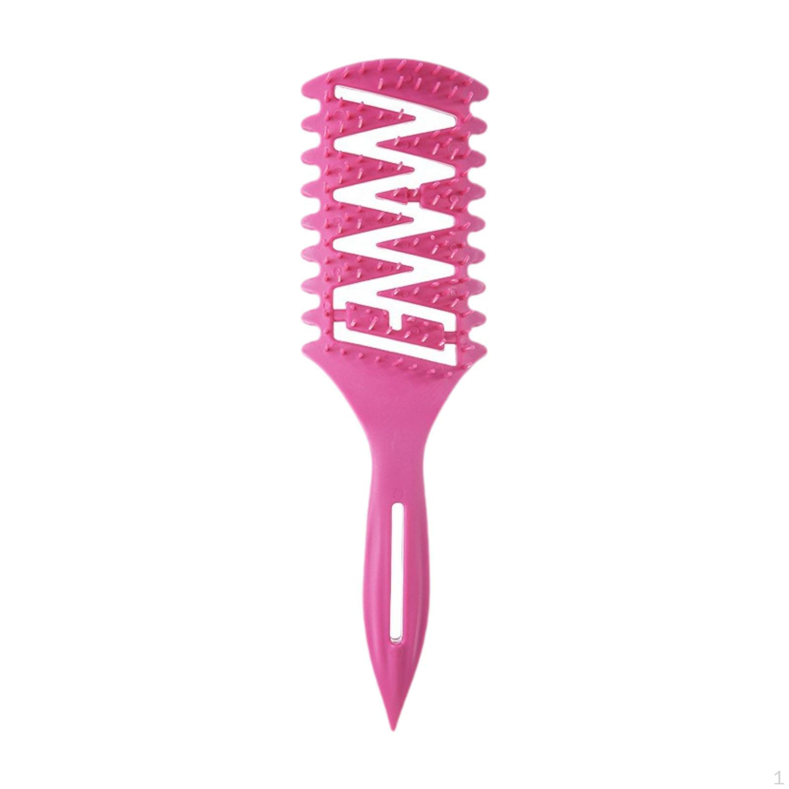 

Curved Brush for Hair Detangling And Styling Thick рожевий червоний колір