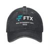 FTX Risk Unisex Cappellino da Baseball in Tela Lavata Regolabile Classico per Unisex e Donne Stile Streetwear alla Moda