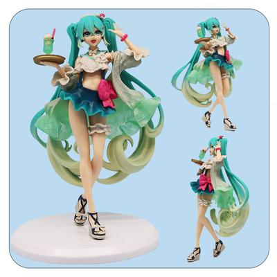 18cm Hatsune Miku Anime FIgure Sweet Sweets Soda Hatsune Miku Action Figures Kawaii Girl Figurine PVC Collection Model Doll Toys