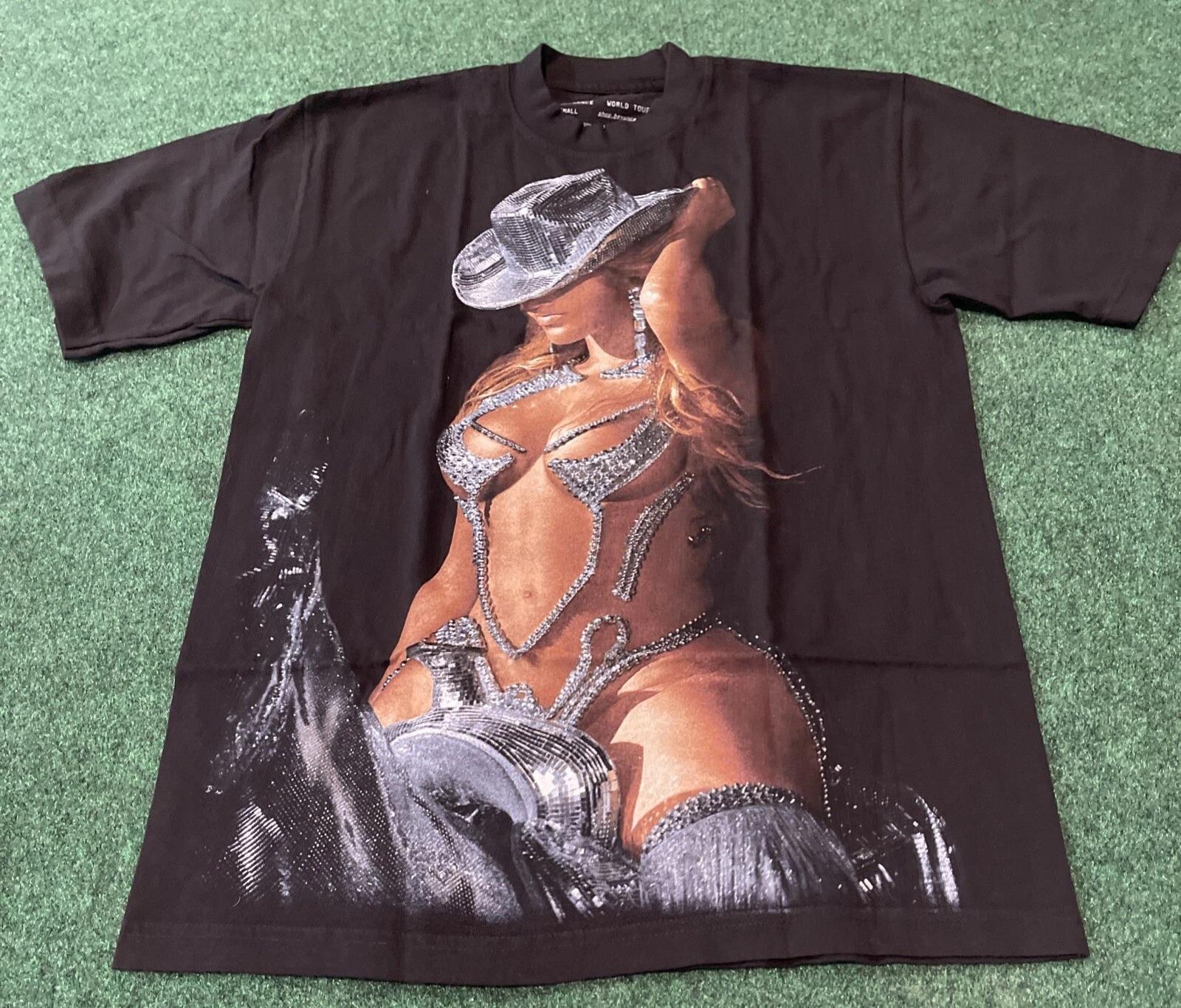 

Мода Y2k Топ Хип-хоп Мода Renaissance World Tour Диско Ковбойская Шляпа Футболка Повседневный Свободный Топ Спорт Уличная Одежда Унисекс 4XL