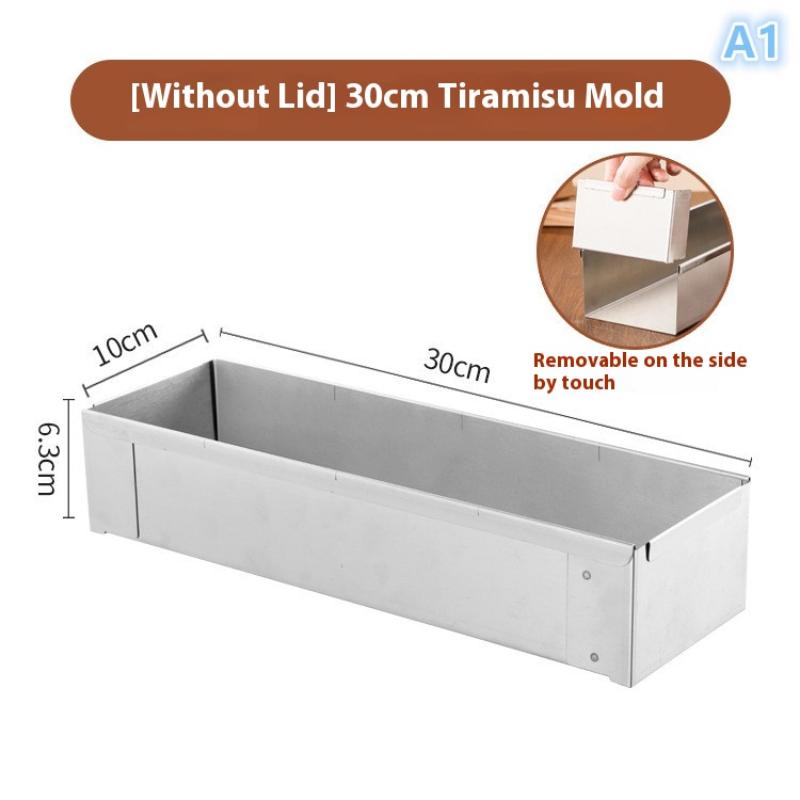 Rectangle Cake Pan Nonstick Tiramisu Pan Cake Baking Tray Stainless Steel Tiramisu Dessert Making Molds Multifunction Cheesecake