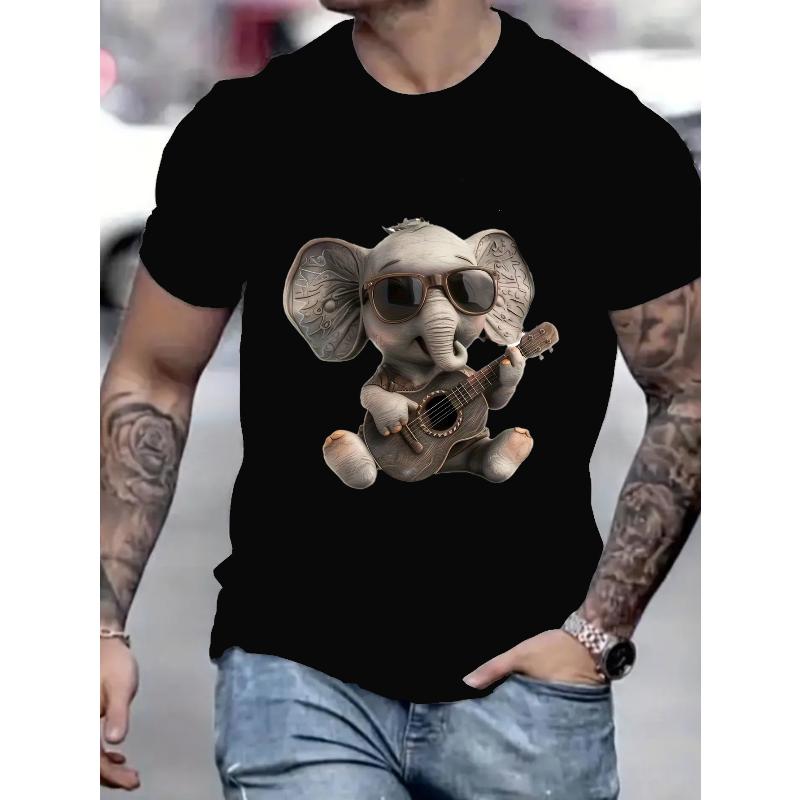 

Trendy Fashion Casual Short Sleeve T-Shirt Loose Fit Crew Neck Streetwear Top with Relaxed XXL чорний