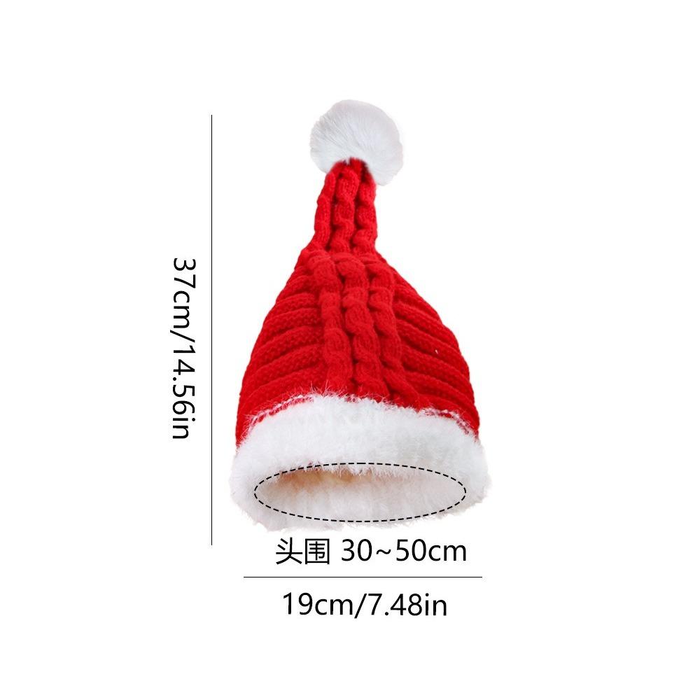 Pet Red Hat Christmas New Year Holiday Celebration Autumn and Winter Protection New Cute Pet Hat