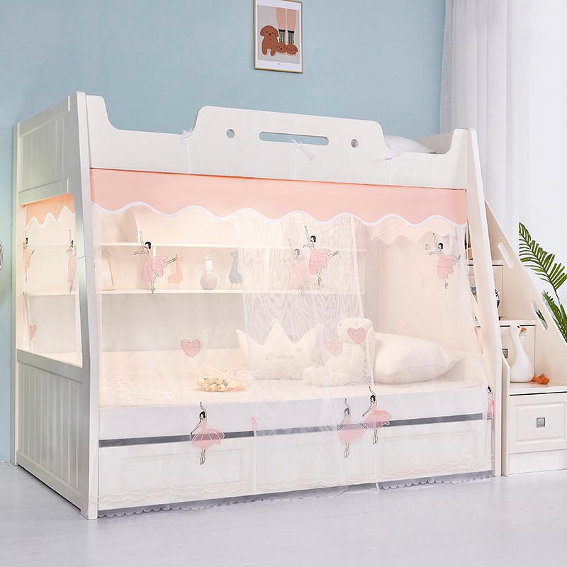 Free Shipping Children's Bunk Bed with Ladder - 1.5m Top, 1.2m Bottom, 1.35m Double Layer High & Low Design for Parent-Child.
