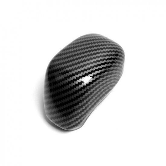 Carbon Fiber Console Gear Shift Knob Cover Trim For Nissan Sentra Sylphy 20-