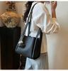 Summer Solid PU Large Capacity Women's Shoulder Bags Hot Sale Versatile Elegant Crossbody Bag Fashion Youth Vegetable Basket Bag