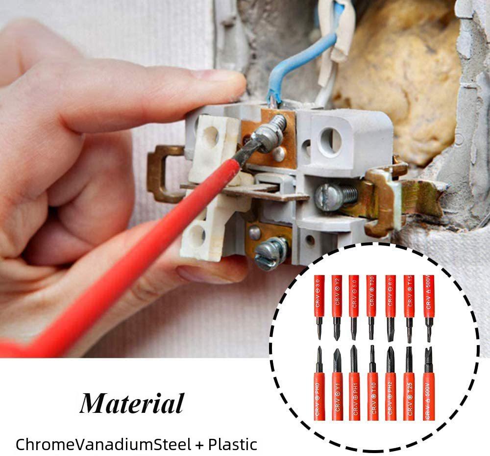 Electrician's 7-in-1 Multi-Spec Screwdriver Set: Dual-Purpose Repair Tools
