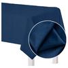 Matt Velvet Navy Blue Tablecloth For Table 140X240Cm