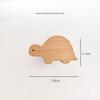 Creative Beech Wood Adhesive Hooks – Funny Animal Design Coat & Hat Hooks for Behind-the-Door Use