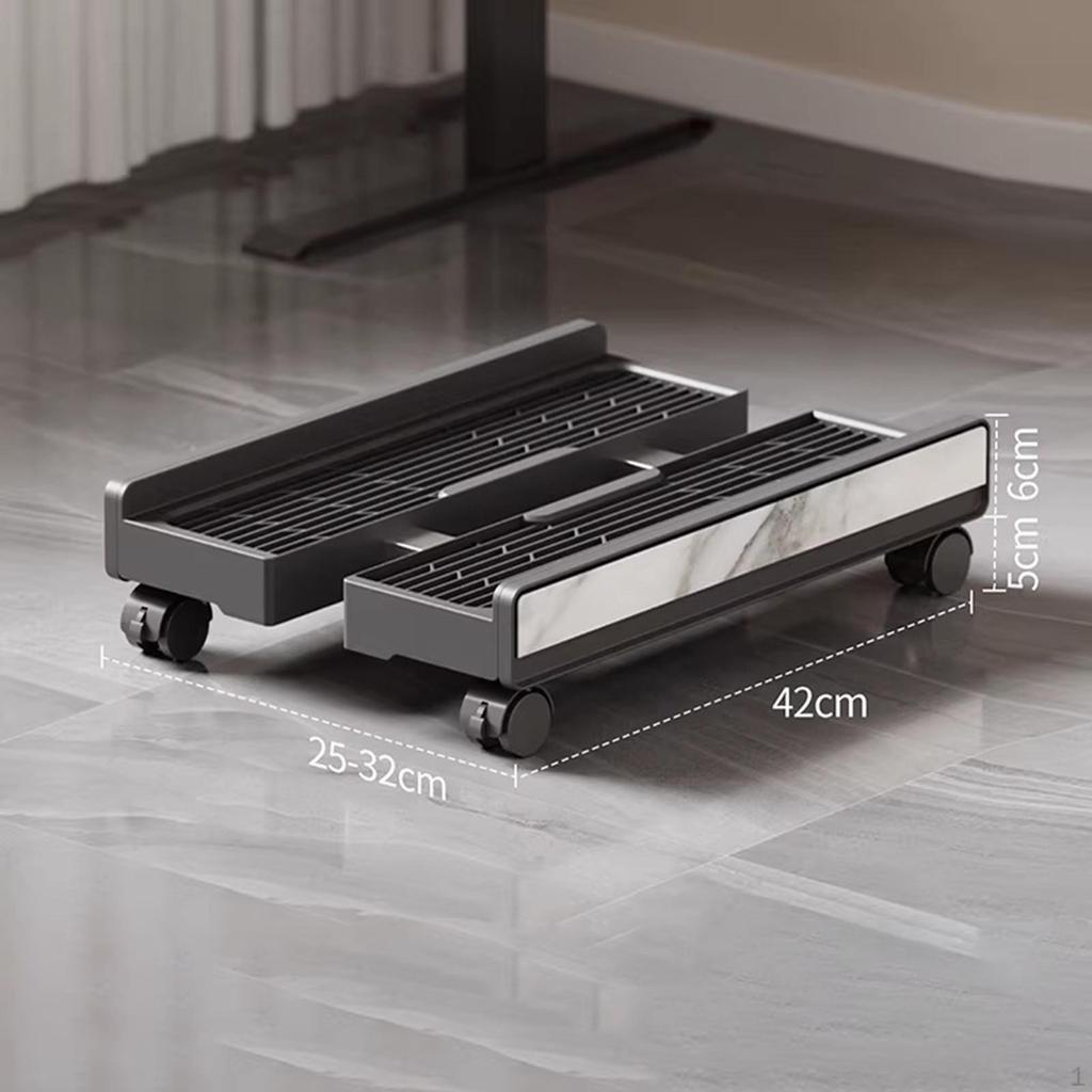 Computer Stand Riser Mobile CPU Holder for Gaming Home
