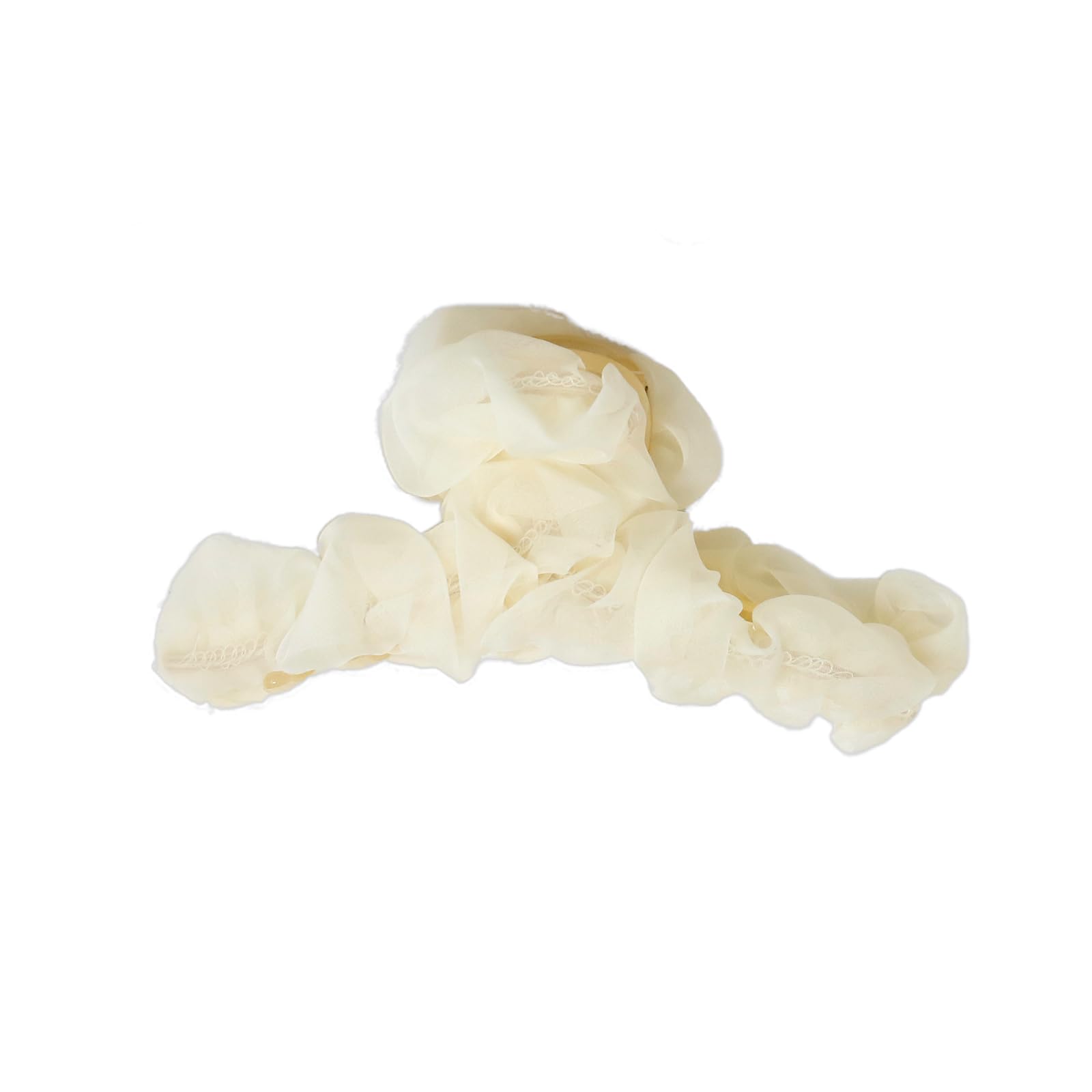 

MILASIC Chiffon Hair Clip for Large Claw Clip with Ruffle Hair Clip for Stylish and Cute Women, Design, Updos, (TN-TLHC)