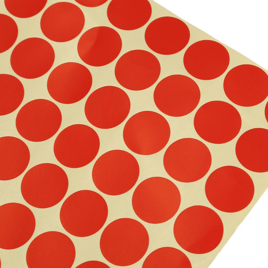 BHBL 19mm Circles Round Code Stickers Self Adhesive Sticky Labels Red