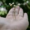 2Pcs Mini Glass Vase, Exquisite Handmade Thumb Vase Set, Miniature House Props Artificial Vase, Home Office Desk Decoration Item
