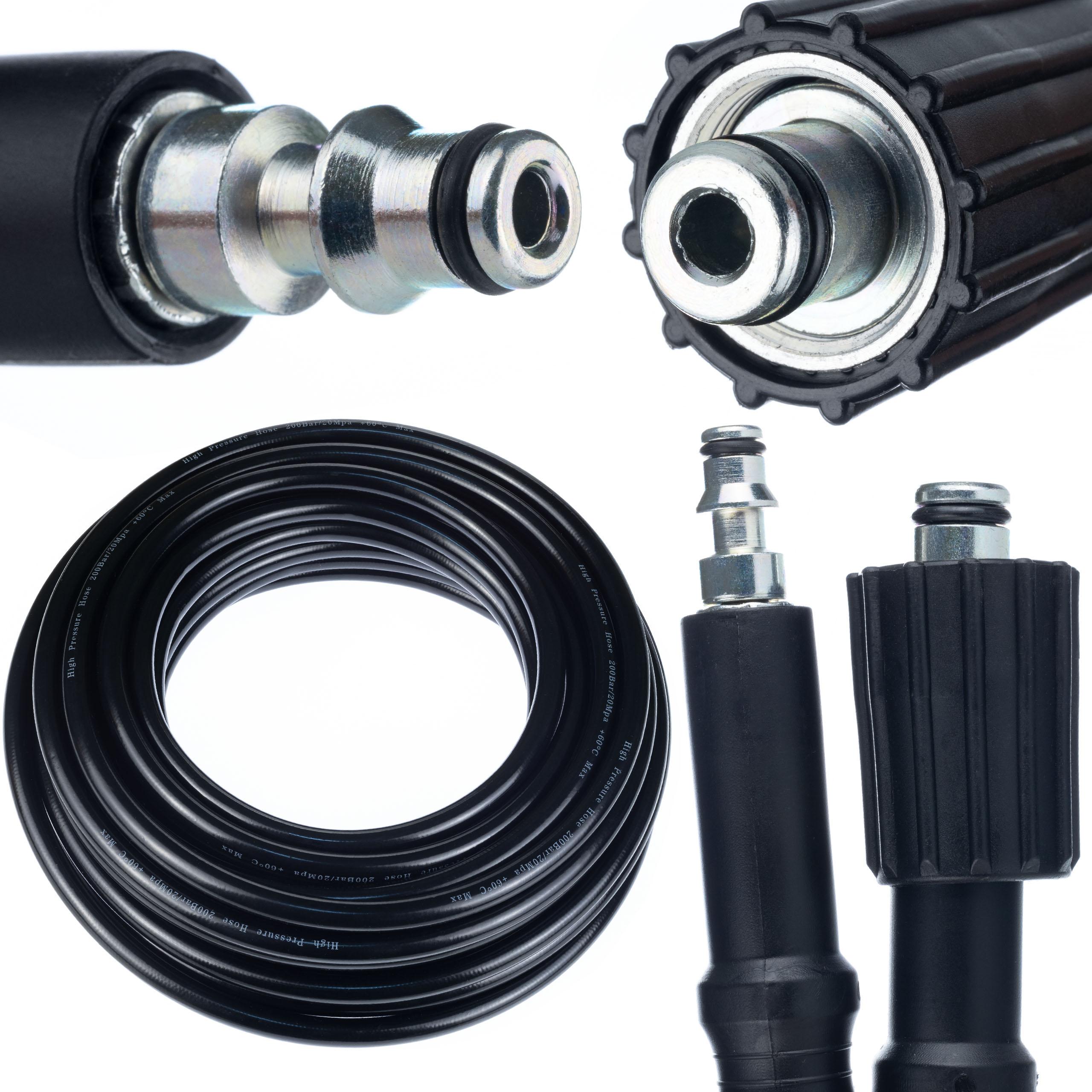 

Rosfix Wąż Wysokociśnieniowy 15m M22-QC – Elastyczny Oplot Nylonowy | Ciśnienie Max 200 Bar | Kompatybilny z Myjkami Lavor