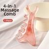 Resin Meridian Massage Comb Scalp Relax Scalp Meridian Massager Gift Five Wide Tooth Comb  Face Eye