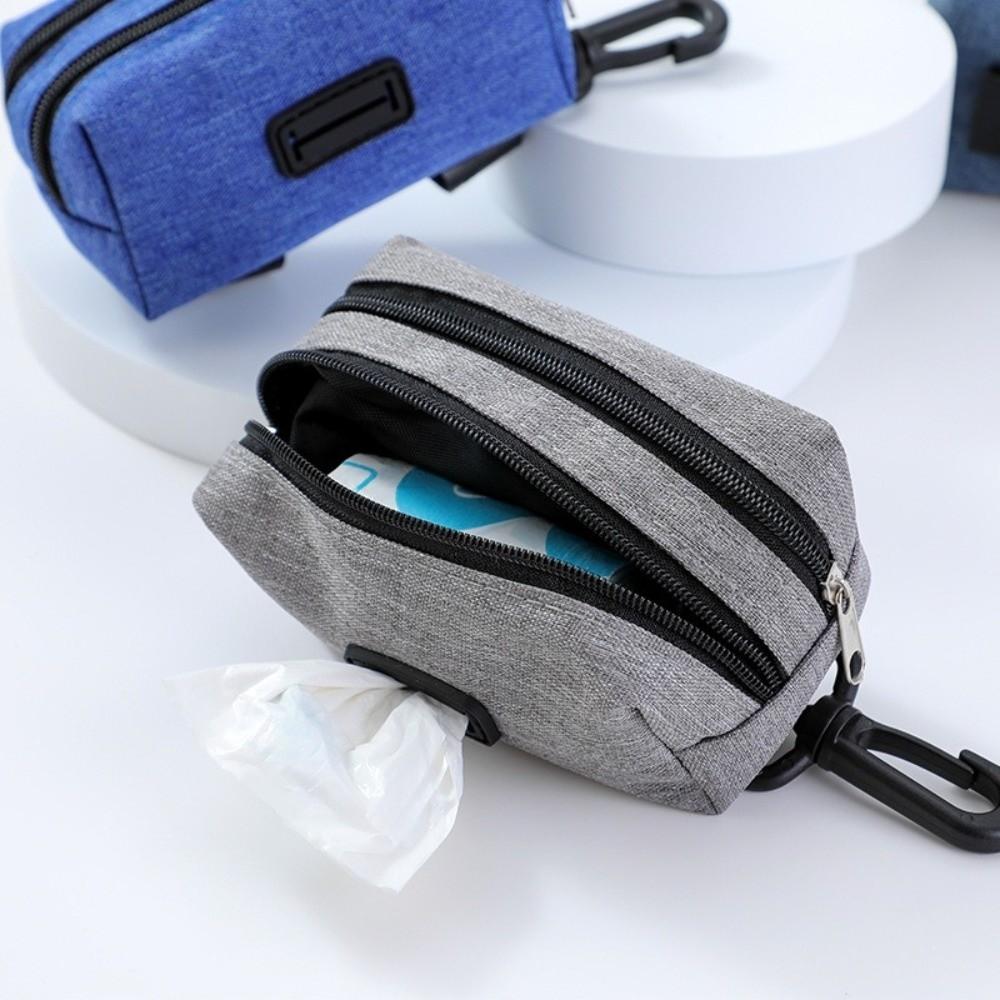 Double Zipper Pet Waste Bag Dispenser Cleaning Tools Pet Treat Bags Pet Waste Bags Carrier  Outdoor