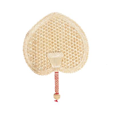 Handmade Straw Fan With Tassels Vintage Asian Style Hand Fan Gifts For Summer Weddings Parties Natural Material
