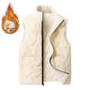 Men's Warm Windproof Lambswool Stand Collar Vest: Thick, Cold Resistant, High Quality