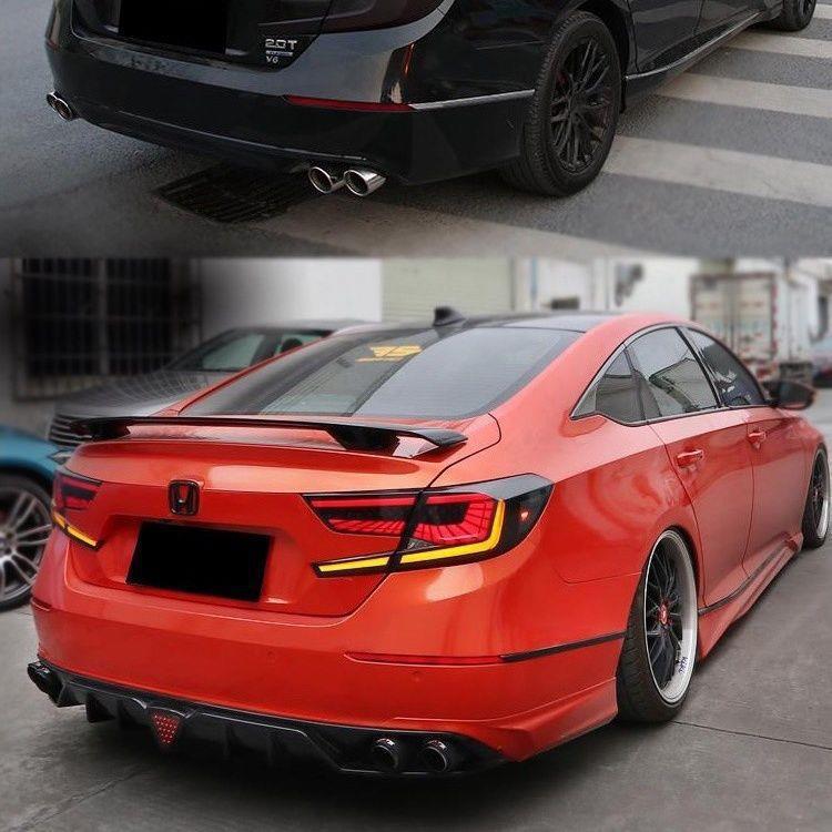 Stainless Steel Carbon Fiber Exhaust Tip for 10th Gen Honda Accord Inspire